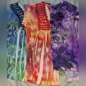 3 Blouses: APT. 9 & B.L.E.U Brand - Women's Large